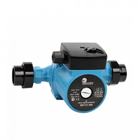 Насос циркуляционный Wester WCP 25-40G - 0,065 кВт Насос циркуляционный Wester WCP 25-40G - 0,065 кВт