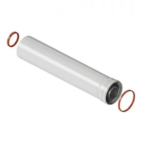 ROMMER RCA-6010-000250 Удлинитель дымохода коакс. раструбн. 60/100 L 250 ROMMER RCA-6010-000250 Удлинитель дымохода коакс. раструбн. 60/100 L 250