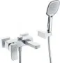 Смеситель для ванны с душем Wasserkraft Aller 1061WHITE
