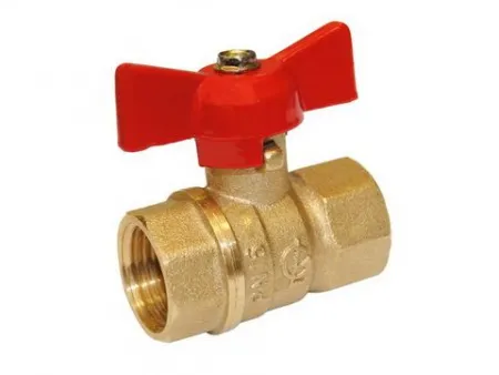 Кран шаровый внутренняя / внутренняя резьба, ручка бабочка ГАЛЛОП 1/2*