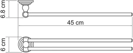 Полотенцедержатель Wasserkraft Ammer K-7031