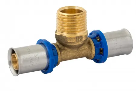 Пресс тройник наружная резьба APE 16 х 1/2* Пресс тройник наружная резьба APE 16 х 1/2*