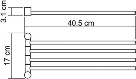 Полотенцедержатель Wasserkraft K-1034
