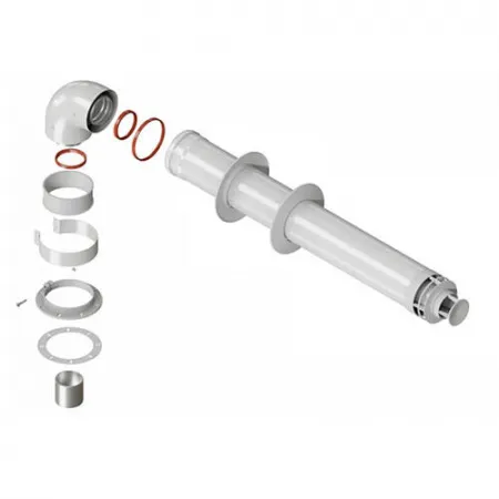 ROMMER RCA-6010-250900 Комплект дымохода СТАНДАРТ УНИВЕРСАЛЬНЫЙ 60/100 - 900мм (кроме Immergas и Nav