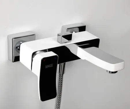 Смеситель для ванны с душем Wasserkraft Aller 1061WHITE