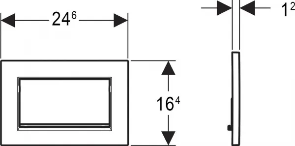 Кнопка смыва Geberit Sigma 30 115.893.JT.1 белая матовая, хром глянцевый