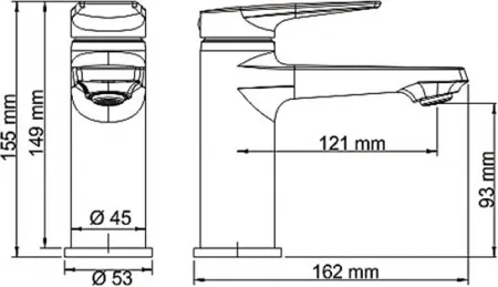 Смеситель для раковины Wasserkraft Wiese 8403