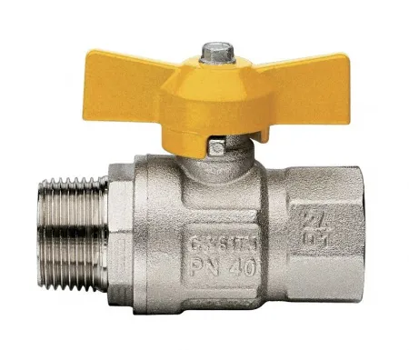 Кран шаровый для газа внутренняя / наружная резьба, ручка бабочка Itap London 069 1/2* Кран шаровый для газа внутренняя / наружная резьба, ручка бабочка Itap London 069 1/2*