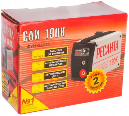 Инверторный сварочный аппарат Ресанта САИ-190К (серии КОМПАКТ)