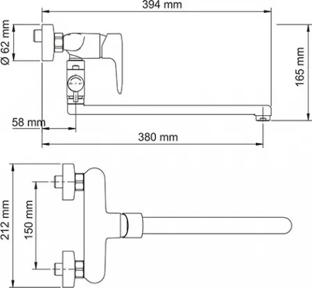 Универсальный смеситель Wasserkraft Vils 5602L