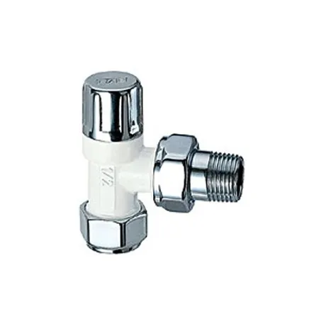 Вентиль запорный угловой FAR 1/2*, белый/серебро Вентиль запорный угловой FAR 1/2*, белый/серебро