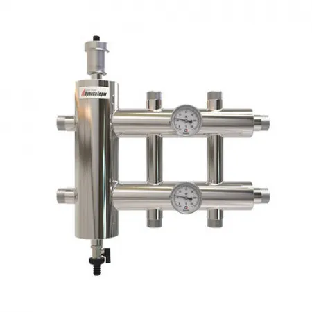 Коллектор с гидроразделителем ПроксиТерм GSK - 1* на 1+1+1 контур 1* (НР, для котлов до 60 кВт) Коллектор с гидроразделителем ПроксиТерм GSK - 1* на 1+1+1 контур 1* (НР, для котлов до 60 кВт)