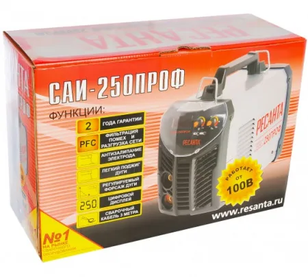 Инверторный сварочный аппарат Ресанта САИ-250ПРОФ (серии ПРОФ)