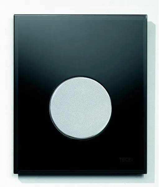Кнопка смыва TECE Loop Urinal 9242655 черное стекло, кнопка хром матовый
