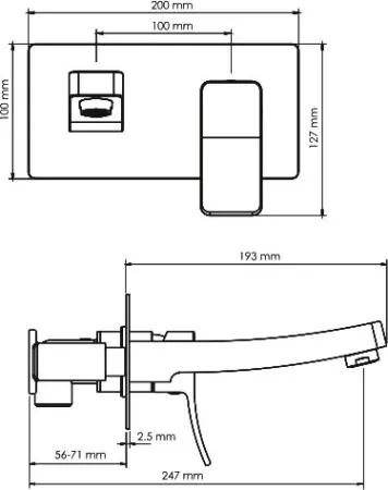 Смеситель для раковины Wasserkraft Aller 10630 С ВНУТРЕННЕЙ ЧАСТЬЮ