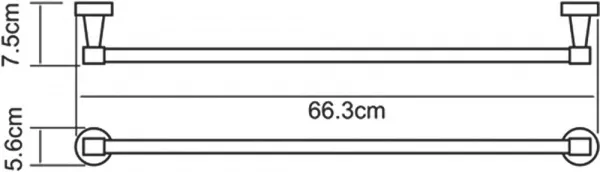 Полотенцедержатель Wasserkraft Isen K-4030