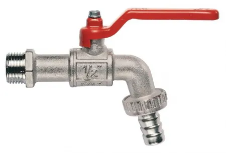 Кран водоразборный со штуцером, ручка рычаг Itap 132 1/2* (усиленная модель) Кран водоразборный со штуцером, ручка рычаг Itap 132 1/2* (усиленная модель)