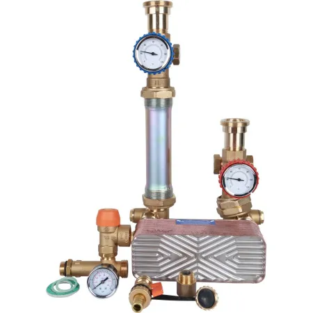 Насосная группа с теплообменником 28 пластин в теплоизоляции STOUT (без насоса)