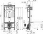 Система инсталляции для унитазов AlcaPlast Sadromodul AM101/1120-0001