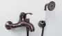 Смеситель для ванны с душем Wasserkraft Isar 1301 темная бронза
