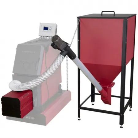 Горелка пеллетная приставная Rommer - 25 (горелка + ПУ + механизм + бункер 200 л) Горелка пеллетная приставная Rommer - 25 (горелка + ПУ + механизм + бункер 200 л)