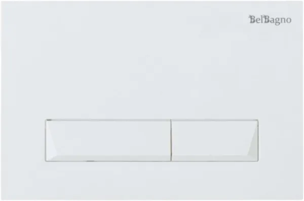 Кнопка смыва BelBagno Marmi BB009-MR-BIANCO белая