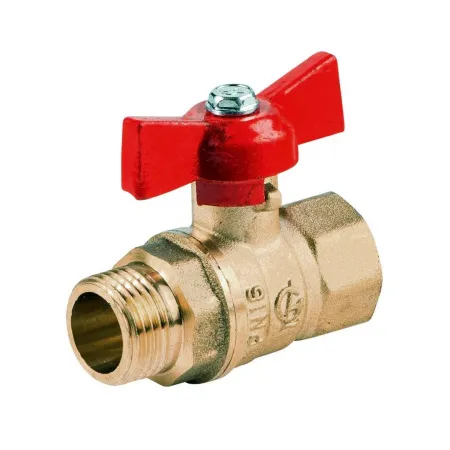 Кран шаровый внутренняя / наружная резьба, ручка бабочка ГАЛЛОП 1/2* Кран шаровый внутренняя / наружная резьба, ручка бабочка ГАЛЛОП 1/2*