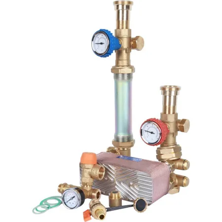 Насосная группа с теплообменником 34 пластин в теплоизоляции STOUT (без насоса)