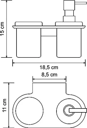 Дозатор Wasserkraft Kammel K-8389 со стаканом