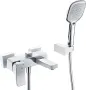 Смеситель для ванны с душем Wasserkraft Aller 1061WHITE