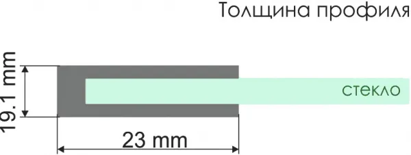 Душевая дверь в нишу Wasserkraft Elbe 74P12