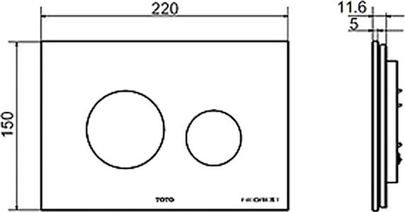 Кнопка смыва Toto Neorest E00003T белая