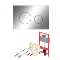 Система инсталяции TECEbase K440921 с панелью смыва TECEloop, хром глянцевый