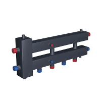 Распределительный коллектор 3 отопительных контура с гидравлическим разделителем Rispa ГРУ+КМГ 60-3ВН