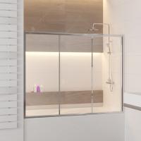 Шторка на ванну RGW SC-41, 04114115-11, 150 x 150 см стекло прозрачное, хром