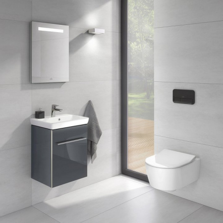 Кнопка смыва Villeroy & Boch Viconnect 922400RB черная глянцевая