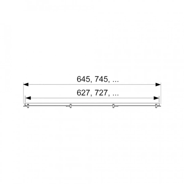 Основа под плитку TECEdrainline plate 900 мм, нержавеющая сталь