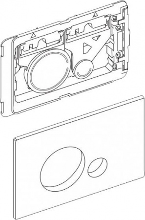 Кнопка смыва BelBagno Sfera BB014-SR-BIANCO белая