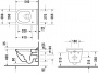 Комплект  Унитаз подвесной Duravit Starck 3 45270900A1 комплект + Система инсталляции для унитазов TECE Base NEW с кнопкой смыва
