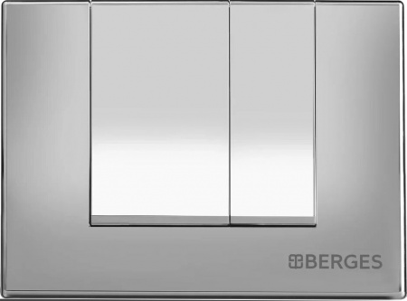 Система инсталляции для унитазов Berges Wasserhaus Novum 040243 с кнопкой смыва, хром глянец