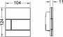 Кнопка смыва TECE Square Urinal 9242809 черное стекло. кнопка черная