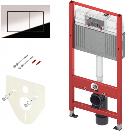 Система инсталляции для унитазов TECE Now 9400412 4 в 1 с кнопкой смыва