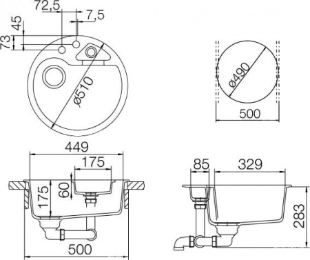 Мойка кухонная Schock Classic 50 (R-100) эверест