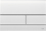 Кнопка смыва TECESquare II 9240824, cтекло, белый матовый