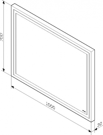 Зеркало AM.PM Gem 100 с подсветкой по периметру