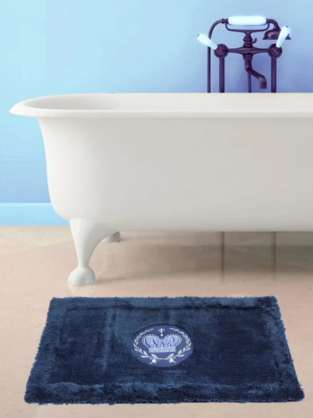 Коврик Bath Plus Royal NewNH-HLFT21080/1 синий