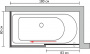 Шторка на ванну GuteWetter Slide Part GV-863B левая 180x80 см стекло бесцветное, профиль хром