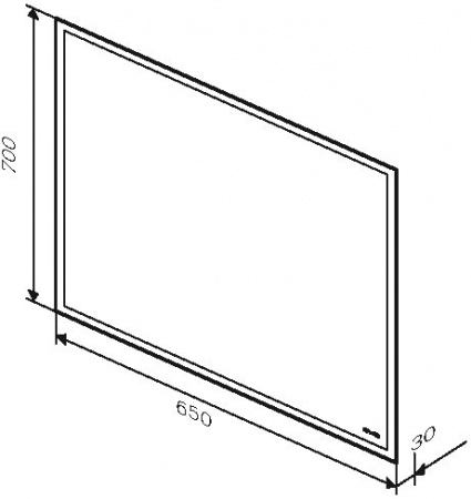 Зеркало AM.PM Gem 65 подсветка по периметру