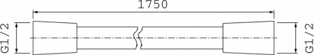 Душевой шланг Omnires SILVER-X175 175 см, серебристый