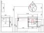 Тумба с раковиной Jorno Wood 120, белая, под стиральную машину